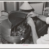 Removing samples of cream from centrifuge used in Babcock test for butterfat. Dairymen's Cooperative Creamery. Caldwell, Canyon County, Idaho