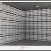Barrels of powdered milk at the Dairymen's Cooperative Creamery. Caldwell, Canyon County, Idaho