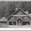 Garage at headquarters of the Southern Idaho Timber Protective Association. Valley County, Idaho