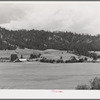 Farmland and farmstead. Garden Valley, Boise County, Idaho