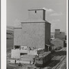 Adding new storage space to wheat elevator at Dayton, Washington. They were getting ready for a bumper crop