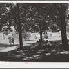 Farm families living at the FSA (Farm Security Administration) migratory farm labor camp mobile unit picnic on Sunday. Athena, Oregon