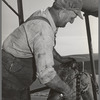 Oiling the combine. Walla Walla County, Washington