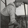 Oiling the combine. Walla Walla County, Washington