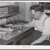 State inspector separating rye from wheat. Walla Walla County, Washington