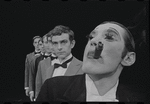 Robert Salvio [right] and unidentified others in the 1968 tour of the stage production Cabaret