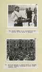 Two Photographs Jewish vendor of an unattractive confection in the Ghetto....  Milling throngs in Jewish Ghetto.