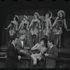 Melissa Hart [center] and unidentified others in the 1968 National tour of the stage production Cabaret