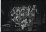 Melissa Hart [center] and unidentified others in the 1968 National tour of the stage production Cabaret