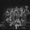 Melissa Hart [center] and unidentified others in the 1968 National tour of the stage production Cabaret