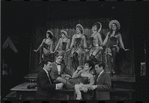 Melissa Hart [center] and unidentified others in the 1968 National tour of the stage production Cabaret