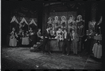 Melissa Hart [center] and unidentified others in the 1968 National tour of the stage production Cabaret