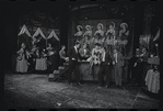 Melissa Hart [center] and unidentified others in the 1968 National tour of the stage production Cabaret