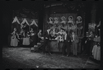 Melissa Hart [center] and unidentified others in the 1968 National tour of the stage production Cabaret