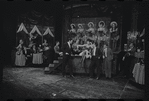 Melissa Hart [center] and unidentified others in the 1968 National tour of the stage production Cabaret