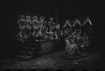 Melissa Hart [center] Gene Rupert [right] and unidentified others in the 1968 National tour of the stage production Cabaret