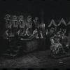 Melissa Hart [center], Gene Rupert [right] and unidentified others in the 1968 National tour of the stage production Cabaret
