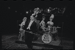 Robert Salvio [center] and unidentified others in the 1968 National tour of the stage production Cabaret
