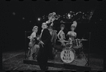 Robert Salvio [center] and unidentified others in the 1968 National tour of the stage production Cabaret