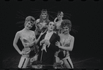 Robert Salvio [center] and unidentified others in the 1968 National tour of the stage production Cabaret