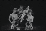 Robert Salvio [center] and unidentified others in the 1968 National tour of the stage production Cabaret