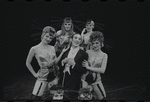 Robert Salvio [center] and unidentified others in the 1968 National tour of the stage production Cabaret