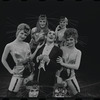 Robert Salvio [center] and unidentified others in the 1968 National tour of the stage production Cabaret
