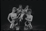 Robert Salvio [center] and unidentified others in the 1968 National tour of the stage production Cabaret