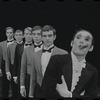 Robert Salvio [center] and unidentified others in the 1968 National tour of the stage production Cabaret