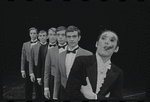 Robert Salvio [center] and unidentified others in the 1968 National tour of the stage production Cabaret
