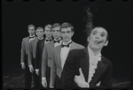 Robert Salvio [center] and unidentified others in the 1968 National tour of the stage production Cabaret