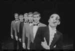 Robert Salvio [center] and unidentified others in the 1968 National tour of the stage production Cabaret