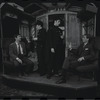 Gene Rupert [far left], Michael Toles [far right] and unidentified others in the 1968 tour of the stage production Cabaret