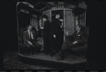 Gene Rupert [far left], Michael Toles [far right] and unidentified others in the 1968 tour of the stage production Cabaret