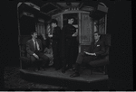 Gene Rupert [far left], Michael Toles [far right] and unidentified others in the 1968 tour of the stage production Cabaret