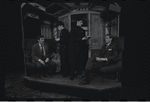 Gene Rupert [far left], Michael Toles [far right] and unidentified others in the 1968 tour of the stage production Cabaret