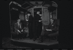 Gene Rupert [far left], Michael Toles [far right] and unidentified others in the 1968 tour of the stage production Cabaret