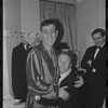 Shelley Berman, Red Buttons and unidentified on opening night for stage production A Family Affair