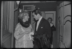 Hugh O'Brian [right] and unidentified others on opening night of the stage production A Family Affair
