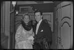 Hugh O'Brian [right] and unidentified on opening night of the stage production A Family Affair