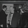 Paul Hartman [center] and unidentified on opening night of the stage production A Family Affair