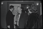Paul Hartman [center] and unidentified on opening night of the stage production A Family Affair