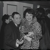 Mel Brooks and Anne Bancroft on opening night for stage production A Family Affair