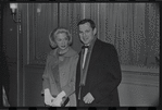 Florence Gibbs Randall and Tony Randall on opening night for stage production A Family Affair