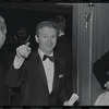 Red Buttons [center] and unidentified others on opening night for stage production A Family Affair