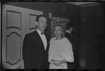 Jack Carter [left] and unidentified on opening night for stage production A Family Affair