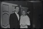 Jack Carter [left] and unidentified on opening night of the stage production A Family Affair