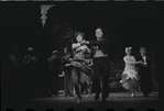 Melissa Hart [center] and unidentified others in the 1967 National tour of the stage production Cabaret