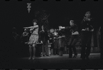 Melissa Hart [left] and unidentified others in the 1967 National tour of the stage production Cabaret