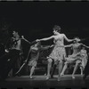 Melissa Hart [center] and unidentified others in the 1967 National tour of the stage production Cabaret